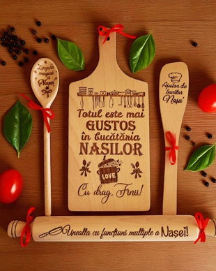Set bucatarie cadou personalizat Nasi