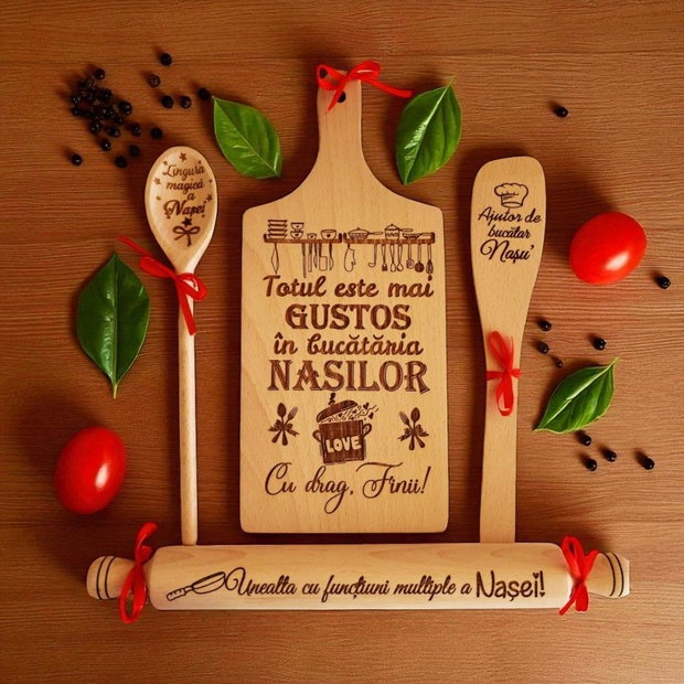 Set bucatarie cadou personalizat Nasi