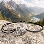 Brățară personalizată cu bănuț din Argint 925  Explore Dream Discover Pe cărări de munte