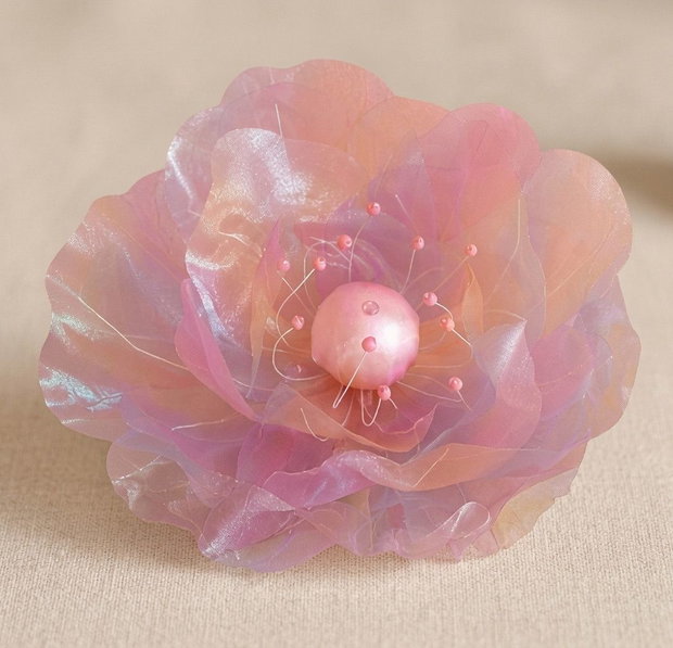 Flori Gigant din Organza pentru decor evenimente-central,scaune si mese