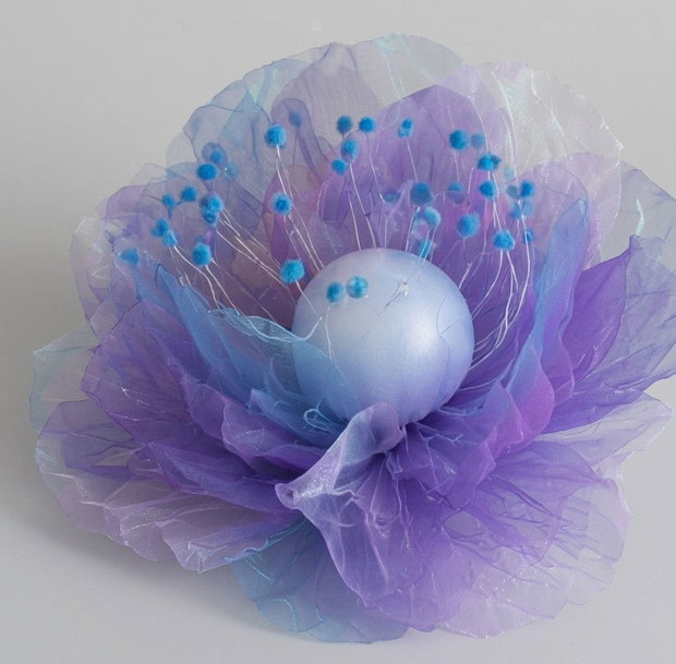 Flori Gigant din Organza pentru decor evenimente-central,scaune si mese