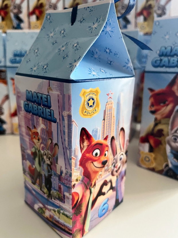 Cutii pentru dulciuri Zootopia personalizate