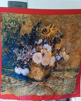 Eșarfa Van Gogh  print Floarea soarelui
