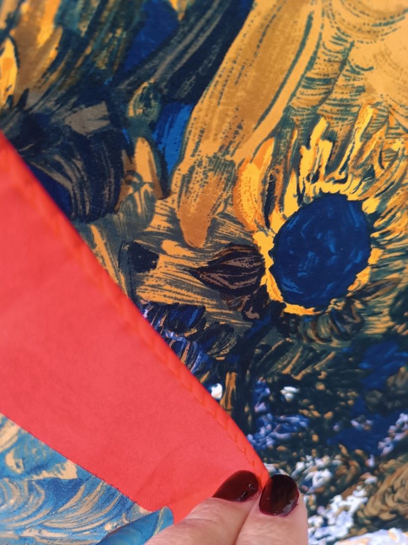 Eșarfa Van Gogh print Floarea soarelui