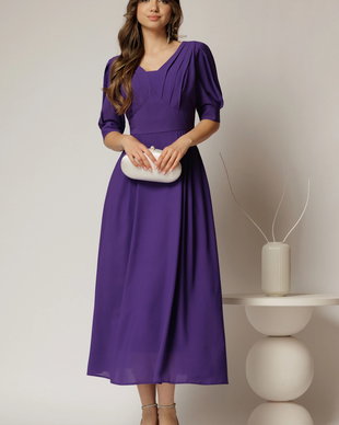 Rochie de ocazie mov lunga de ocazie