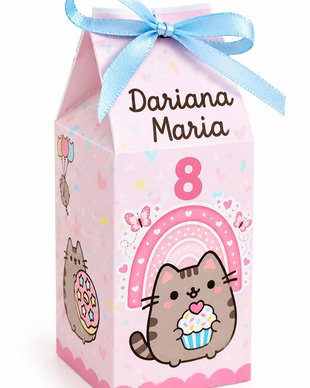 Cutii pentru dulciuri Pusheen personalizate