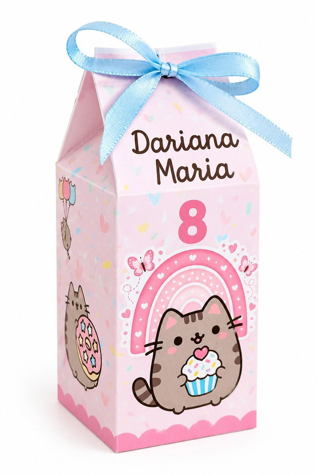 Cutii pentru dulciuri Pusheen personalizate