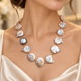 REZERVAT!!!-COLIER PERLE NATURALE~SILENT GLOW~