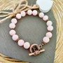 Bratara vintage cuart roz