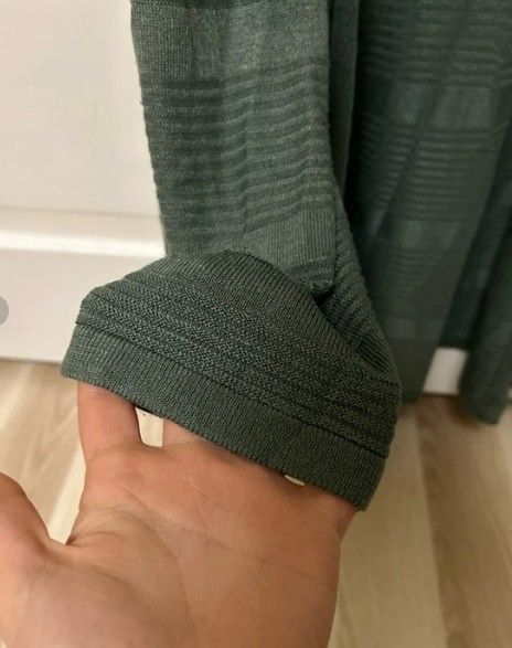 Cardigan verde lung