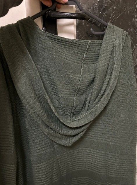Cardigan verde lung