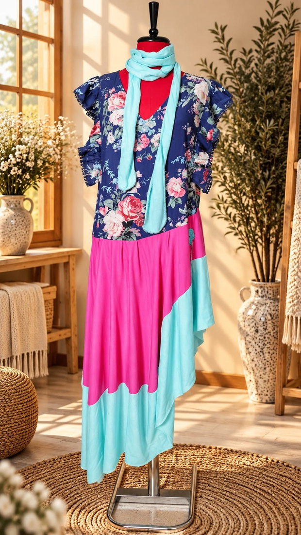 Rochie/bluză Grădina de Azur