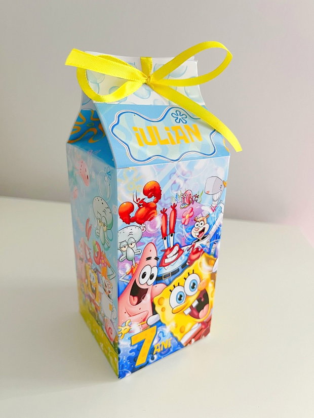 Cutii pentru dulciuri SpongeBob personalizate