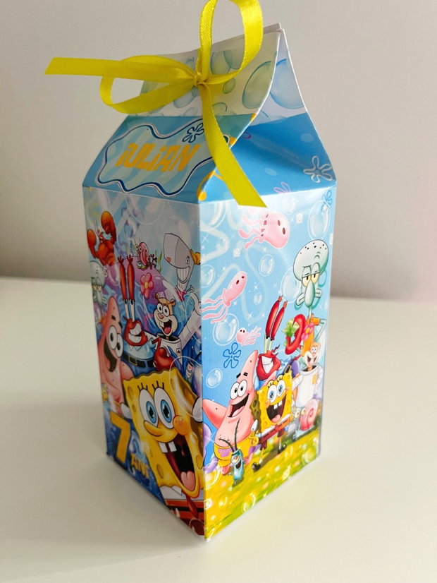 Cutii pentru dulciuri SpongeBob personalizate