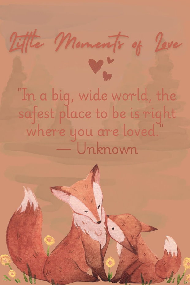 Set 3 Postere Digitale "Little Moments of Love"  Ilustrații în Acuarelă cu Animale și Citate