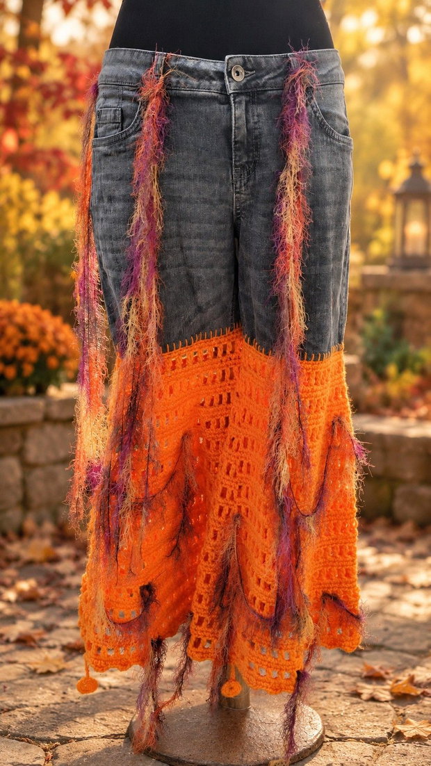 Pantaloni Foc de Toamnă model unicat Larrange