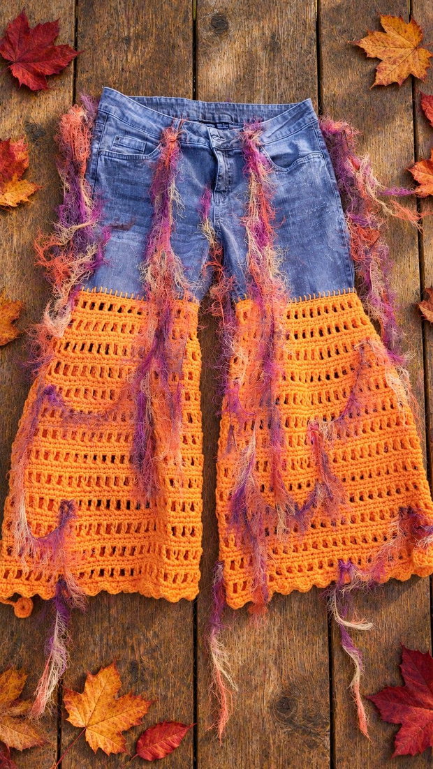Pantaloni Foc de Toamnă model unicat Larrange