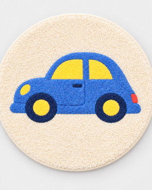 Covor pentru copii tuftat manual  model Mașinuță  Ø60 cm