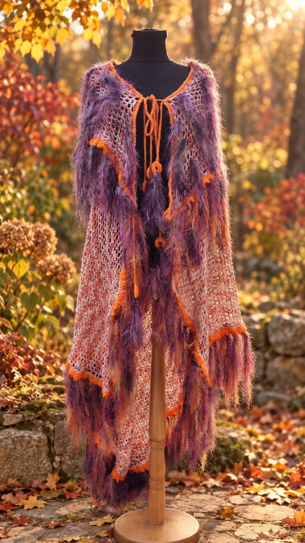 Pelerina Amurg Violet model unicat Larrange