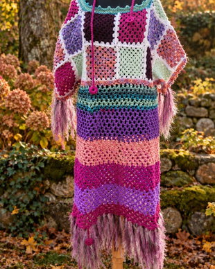 Rochie croșetata Mozaic de Vis
