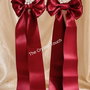 Lumânări decorative pentru nuntă  Burgundy & Pearl