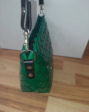 Geanta verde handmade