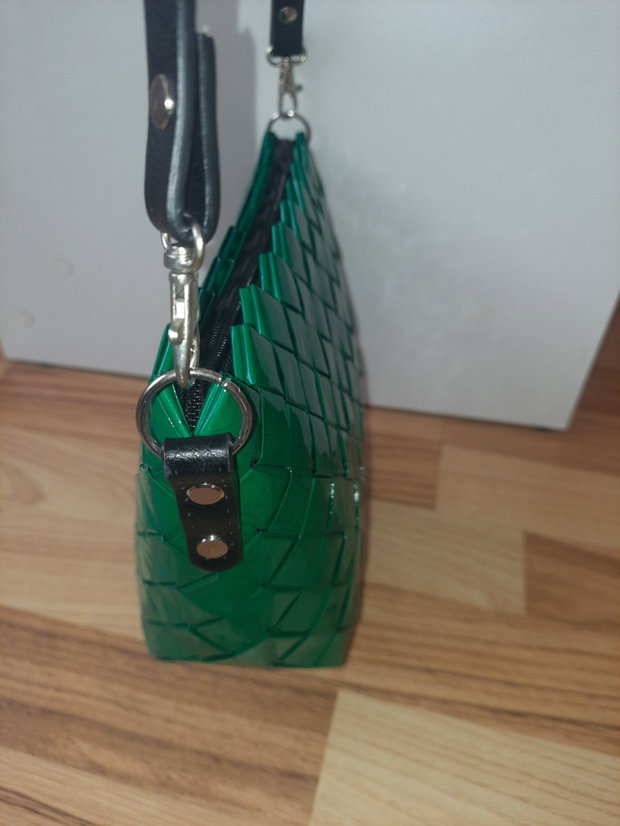 Geanta verde handmade