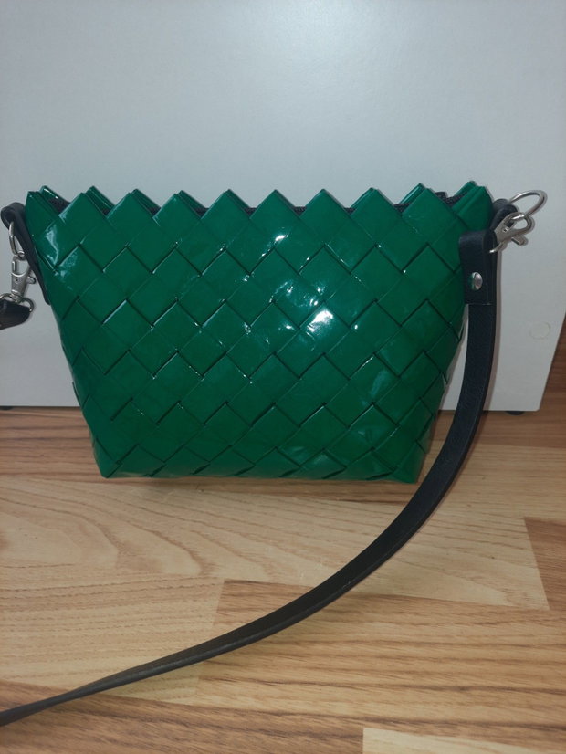 Geanta verde handmade