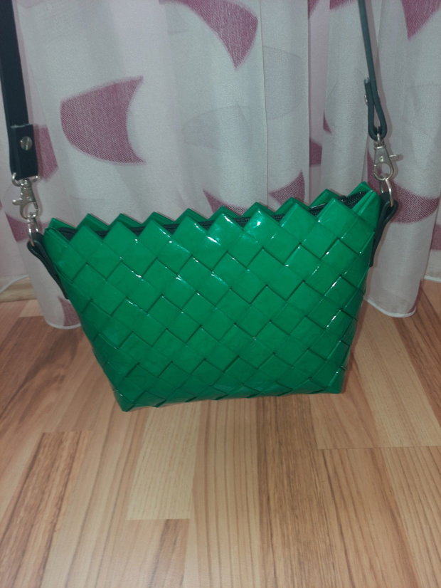 Geanta verde handmade