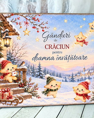 Album personalizat, cadou Craciun pentru invatatoare, educatoare - clasa Stelute