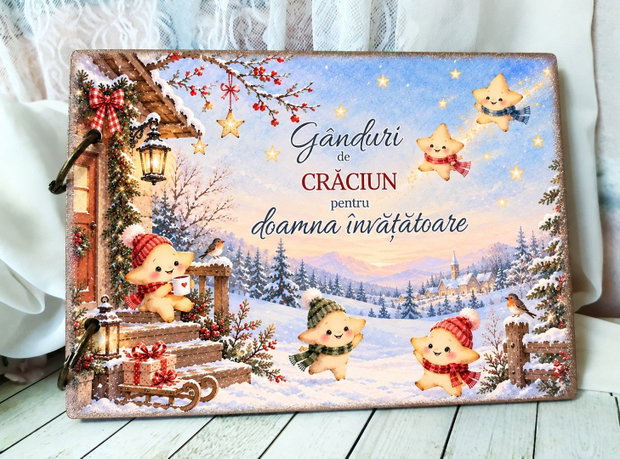 Album personalizat, cadou Craciun pentru invatatoare, educatoare - clasa Stelute