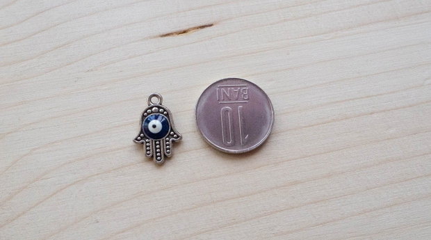 Pandantiv Mâna Fatimei cu ochi protector (evil eye)