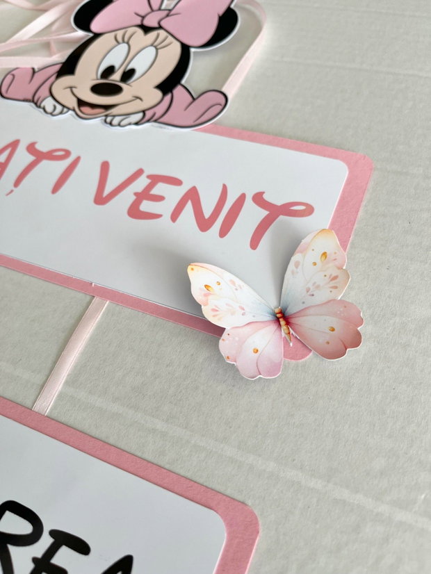 Banner Bine ați venit! baby Minnie mouse
