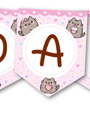 Ghirlandă Pusheen personalizată