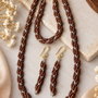 Honey Spiral  Set handmade din mărgele Preciosa Ornela