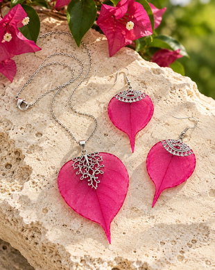 Set bijuterii frunze 02260