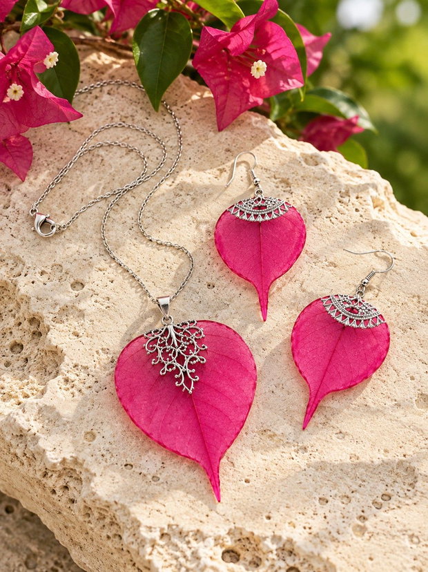 Set bijuterii frunze 02260