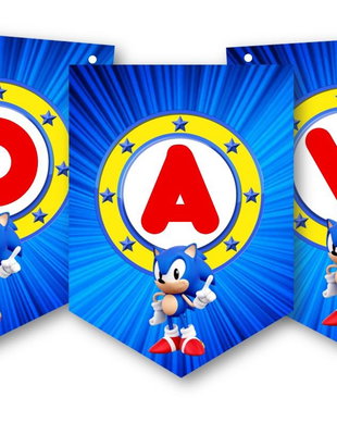 Ghirlandă Sonic personalizată