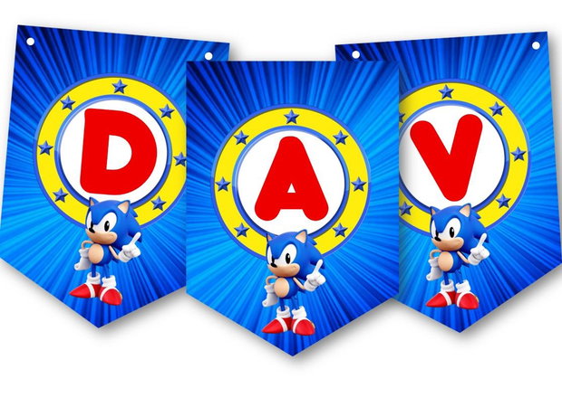 Ghirlandă Sonic personalizată