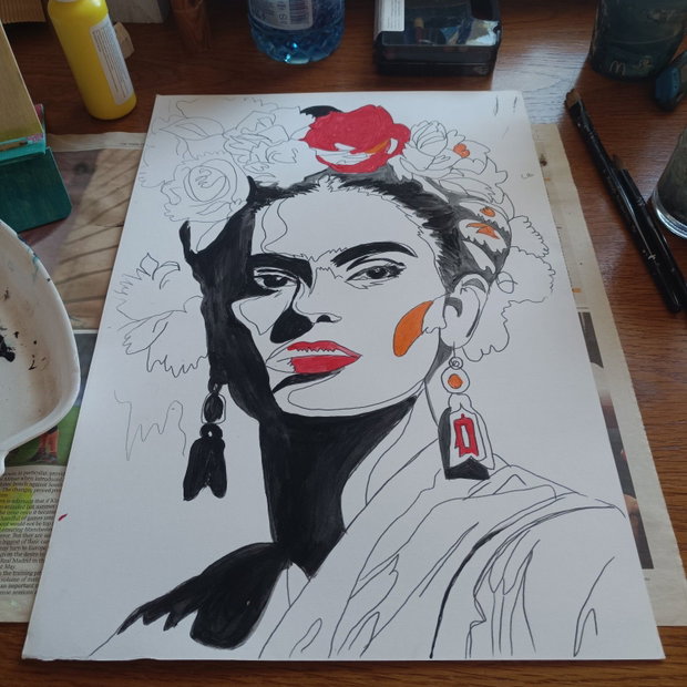 Frida Kahlo. Pop art