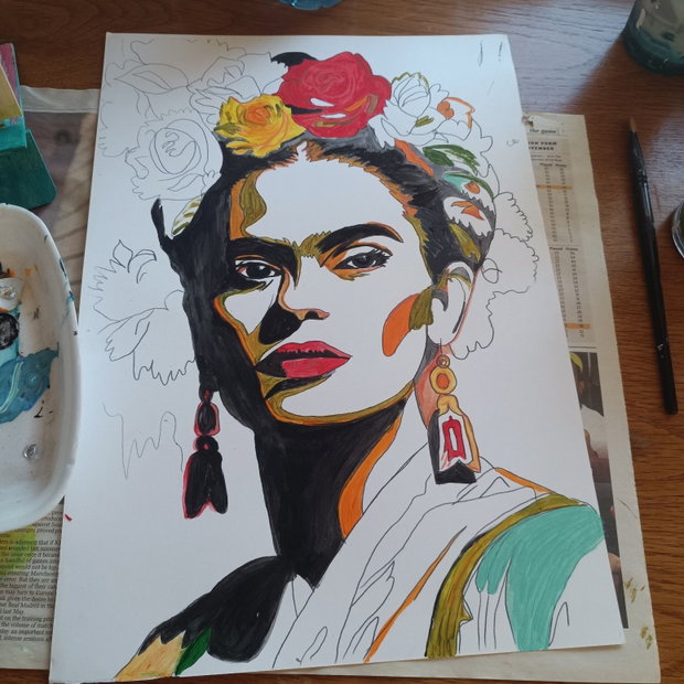 Frida Kahlo. Pop art