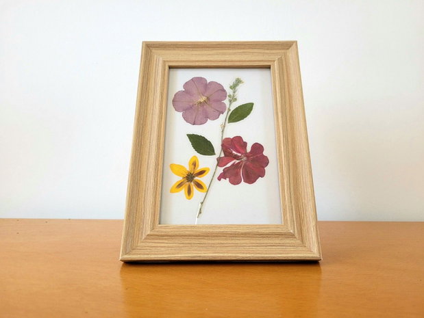 Tablou flori presate natural