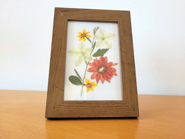 Tablou flori presate natural