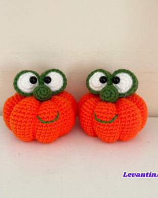 Dovleac Halloween croșetat manual  decorațiune de toamnă, figurină handmade LA COMANDĂ