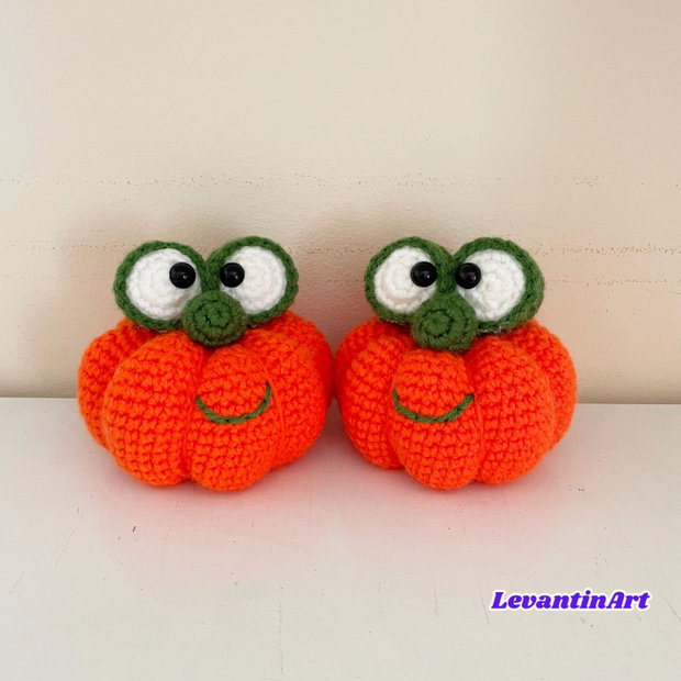 Dovleac Halloween croșetat manual decorațiune de toamnă, figurină handmade LA COMANDĂ