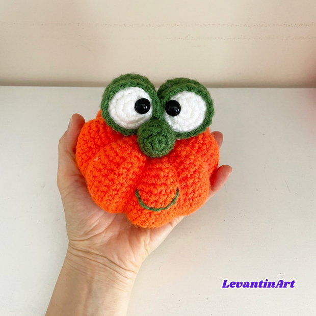 Dovleac Halloween croșetat manual decorațiune de toamnă, figurină handmade LA COMANDĂ