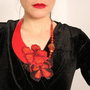 Colier fluture si floare