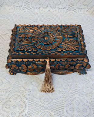 Casetă lemn -Arabesque