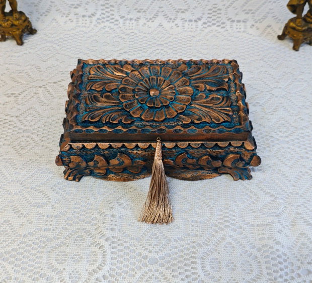 Casetă lemn -Arabesque