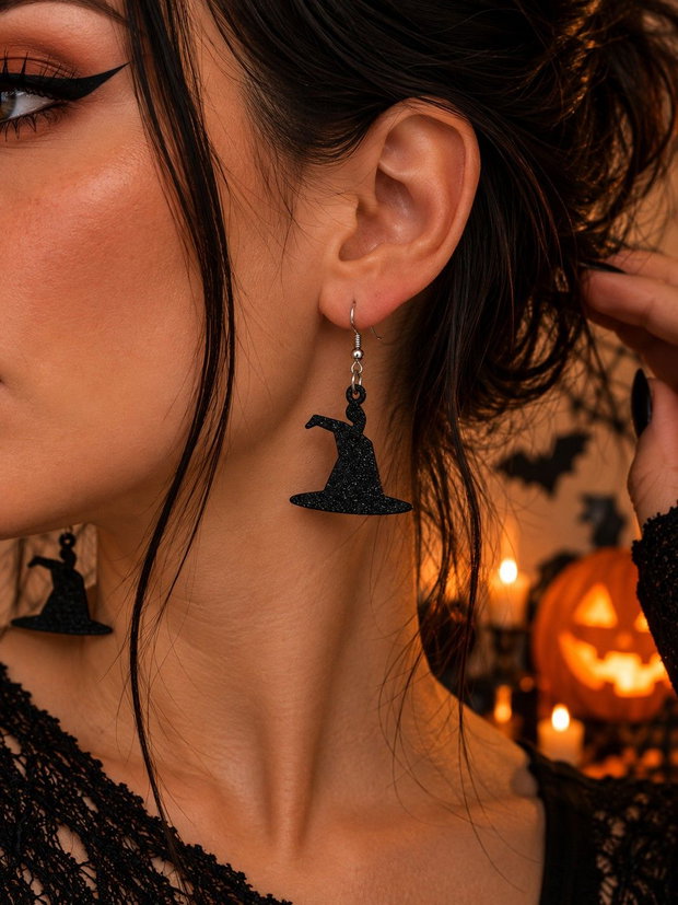 Cercei Pălăria Vrăjitoarei ediție Halloween